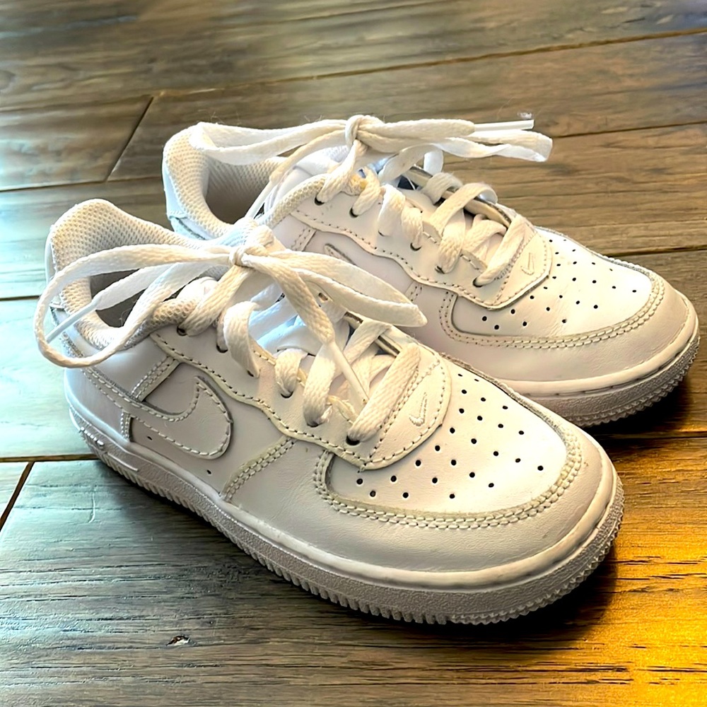 Nike Air Force 1 sneakers size 11C. Like new! White